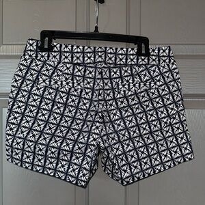 J. Crew Women’s navy and white shorts